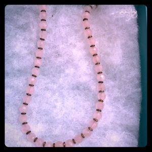 Crystal silver necklace